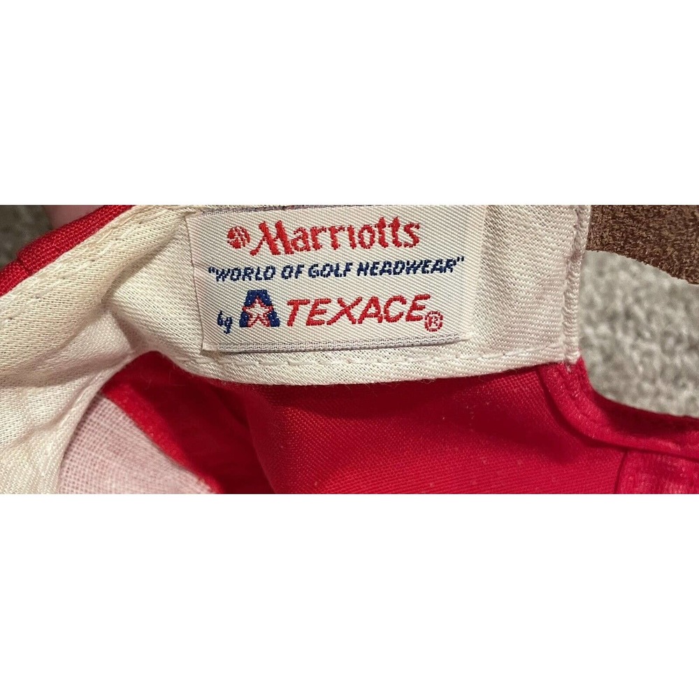 Vintage 1990 Marriott Corporate Masters Camelback SnapBack Trucker Hat Red Golf - Picture 6 of 6